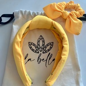 La Bella Pineapple Neoprene Headband & Scrunchie Set